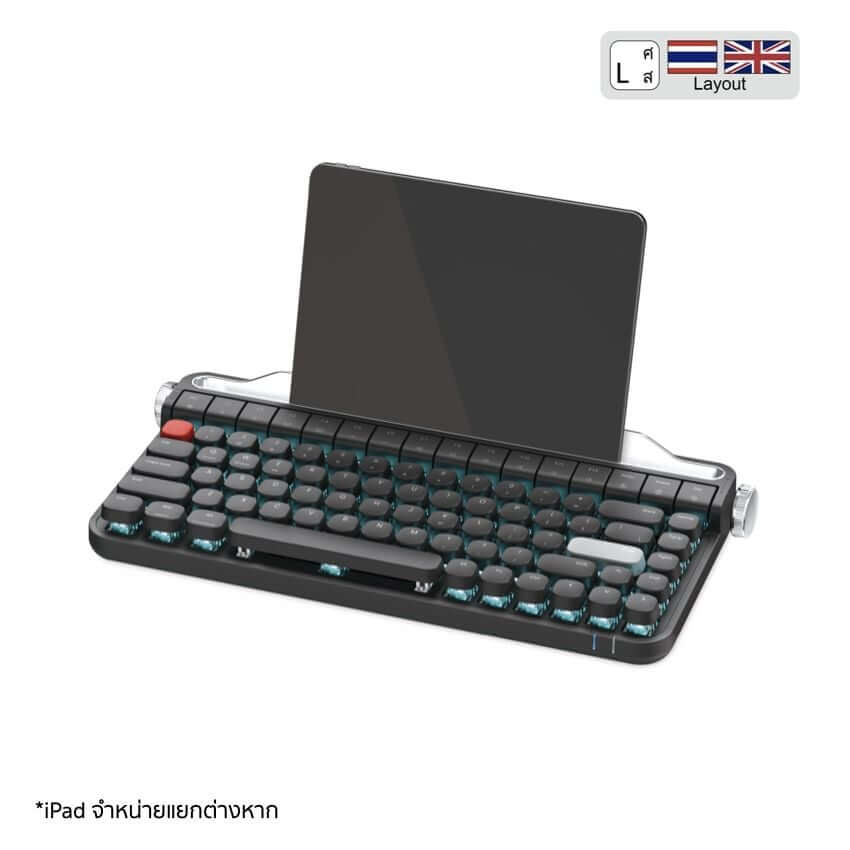 คีย์บอร์ด Actto Mechanical Keyboard Blue Single Light สีดำ_0
